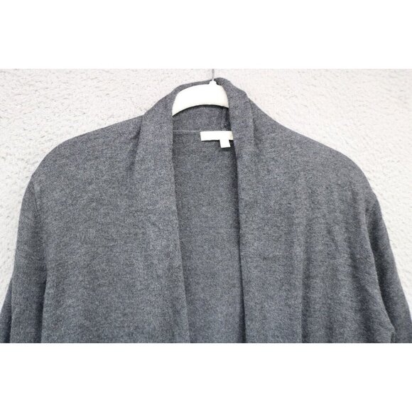 Joan Vass Long Sleeve Open Front Cardigan-Cashmere Blend-Size Medium - Picture 5 of 11